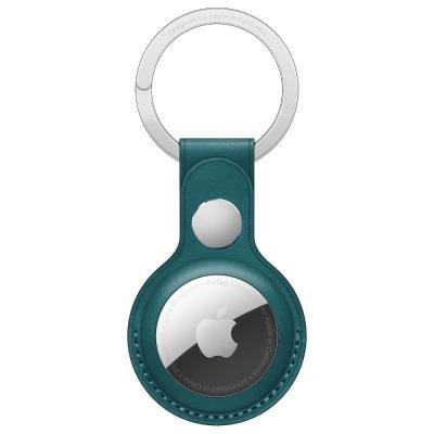Apple AirTag Leather Key Ring piniově zelená