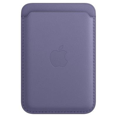 Apple iPhone Leather Wallet s MagSafe šeříkově nachová
