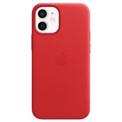 Apple kožený kryt MagSafe pro iPhone 12 Mini červený