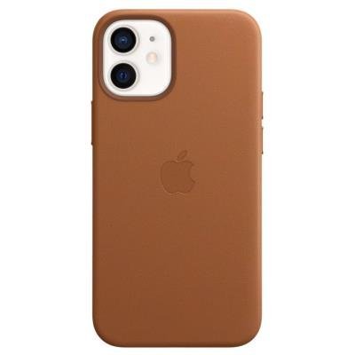 Apple kožený kryt MagSafe pro iPhone 12 Mini sedlově hnědý