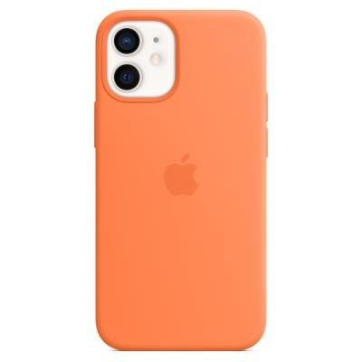 Apple silikonový kryt MagSafe pro iPhone 12 Mini kumkvatově oranžový