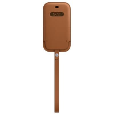 Apple iPhone 12 mini Leather Sleeve with MagSafe - Saddle Brown