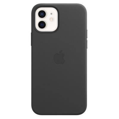 Apple kožený kryt MagSafe pro iPhone 12, 12 Pro černý