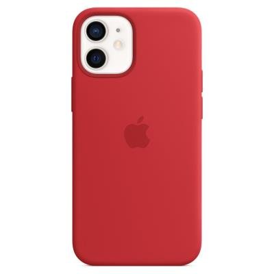 Apple silikonový kryt MagSafe pro iPhone 12, 12 Pro červený
