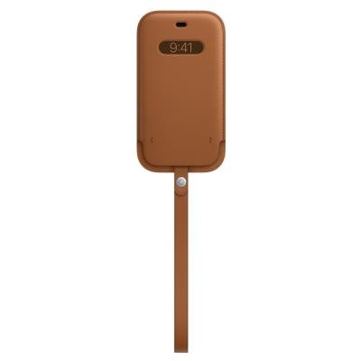 Apple kožené pouzdro MagSafe pro iPhone 12 sedlově hnědé