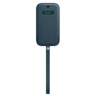 Apple kožené pouzdro MagSafe pro iPhone 12 baltsky modré