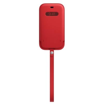 Apple kožené pouzdro MagSafe pro iPhone 12 červené