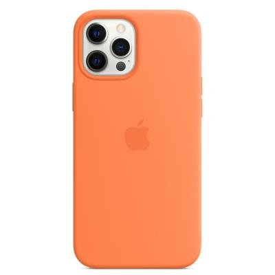 Apple silikonový kryt MagSafe pro iPhone 12 Pro Max kumkvatově oranžový
