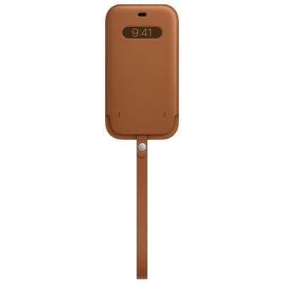 Apple kožené pouzdro MagSafe pro iPhone 12 Pro Max sedlově hnědé