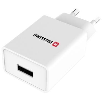 Napájecí adaptér SWISSTEN USB-A 1A bílý