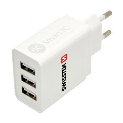 Napájecí adaptér SWISSTEN Smart IC 3x USB