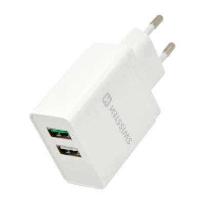 Napájecí adaptér SWISSTEN 2x USB-A 30W