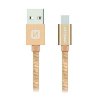 SWISSTEN USB 2.0 na USB-C 1,2m zlatý