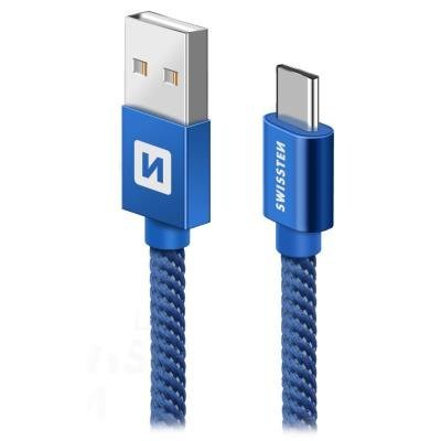 SWISSTEN USB 2.0 na USB-C 1,2m modrý