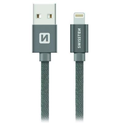 SWISSTEN USB 2.0 na Lightning 2m šedý