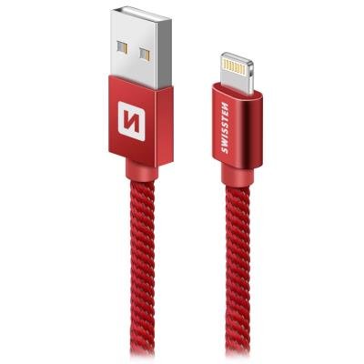SWISSTEN USB 2.0 na Lightning 2m červený