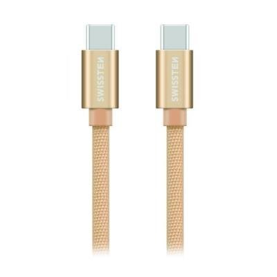 SWISSTEN USB-C na USB-C 1,2m zlatý