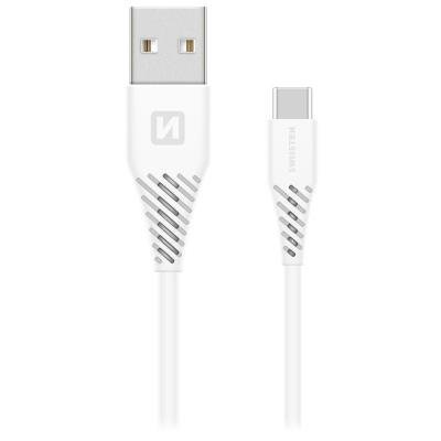 Swissten Datový Kabel Usb / Usb-C Bílý 1,5 M (7Mm)