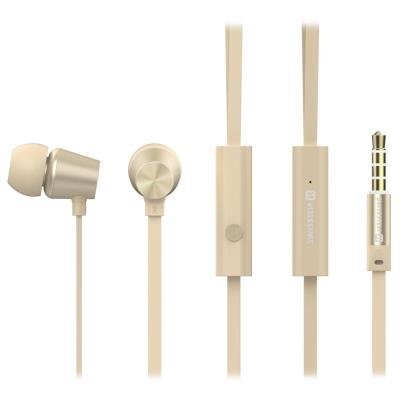 Headset SWISSTEN Earbuds Dynamic YS500 zlatý