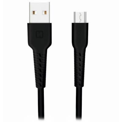 SWISSTEN DATOVÝ KABEL USB / MICRO USB 1,0 M ČERNÝ