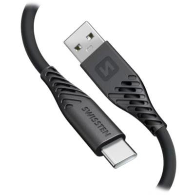 SWISSTEN SOFT SILICONE USB na USB-C 40cm
