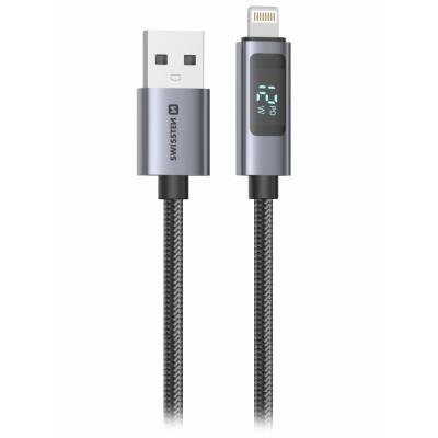 SWISSTEN LCD USB na Lightning 1m