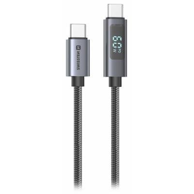 SWISSTEN LCD USB-C na USB-C 1m