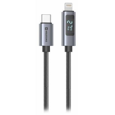 SWISSTEN LCD USB-C na Lightning 1m