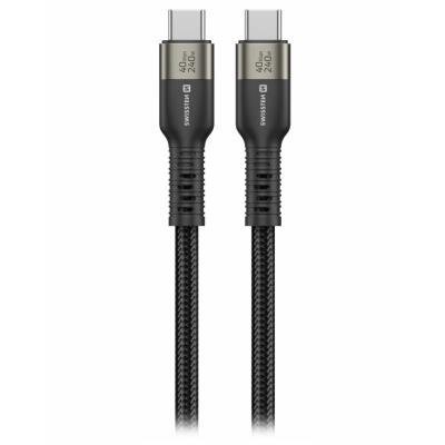 SWISSTEN USB-C 4.0 240W 8K 1,5m černý