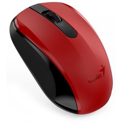 GENIUS NX-8008S Silent/ 1200 dpi/ wireless/ BlueEye senzor/ red