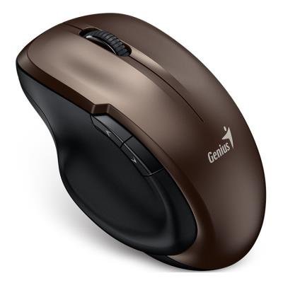 GENIUS Ergo 8200S Chocolate/ 1200 dpi/ wireless/ 5buttons/ silent/ BlueEye senzor