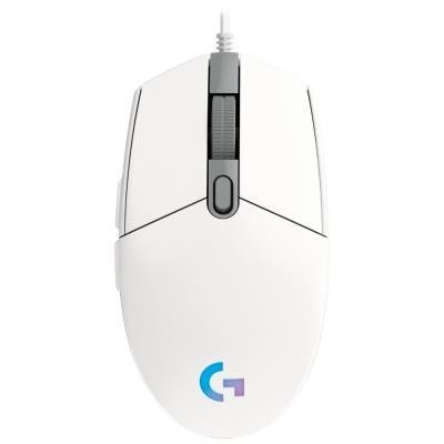 Logitech herní myš G102 LIGHTSYNC/ optická/ 6 tlačítek/ 8000dpi/ USB/ bílá