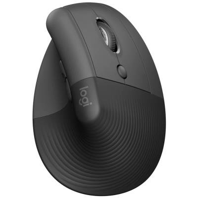 Logitech Lift Vertical Ergonomic Mouse - Graphite   Vertikální myš, optická, 6 tlačítek, bezdrátová, Bluetooth