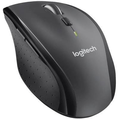 Logitech Marathon M705/ Bezdrátová/ Optická/ 1000dpi/ USB přijímač/ černo-šedá