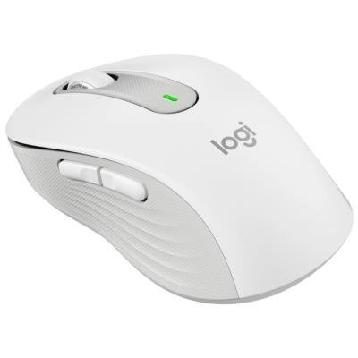 Logitech myš Signature M650 for Business/Kancelářská/Laserová/Pro praváky/4 000DPI/Bezdrátová USB + BT/ bílá
