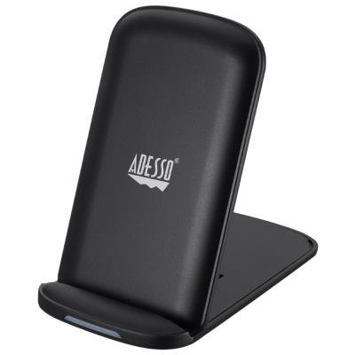 Adesso AUH-1020 10W Max Qi-Certified 2-Coil Foldable Wireless Charging Stand