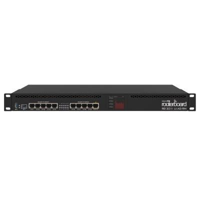 RB3011UiAS-RM 10x Gbit LAN, USB 3.0, SFP, do racku, PoE, L5 