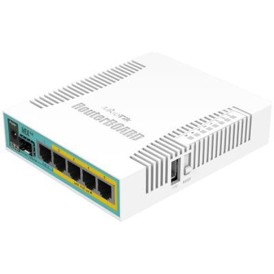 MikroTik RouterBOARD RB960PGS, hEX PoE, 800MHz CPU, 128MB RAM, 5xGLAN, USB, L4, PSU