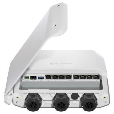 MikroTik RouterBOARD RB5009UPr+S+OUT, 4x 1,4 GHz, 7x Gbit PoE LAN, 1x 2,5 Gbit PoE LAN, USB 3.0, SFP+, L5