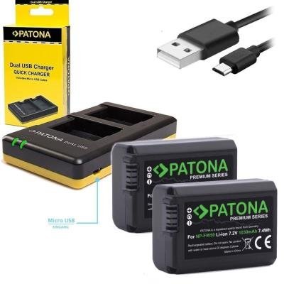 Nabíječka PATONA pro 2 baterie Sony NP-FW50