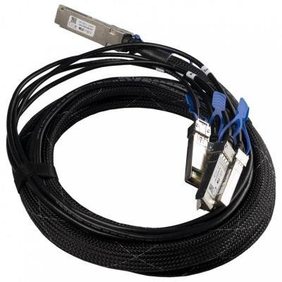 MikroTik XQ+BC0003-XS+ 100 Gigabit to 4x SFP28 MiniGBIC moduls, 3m (QSFP28)