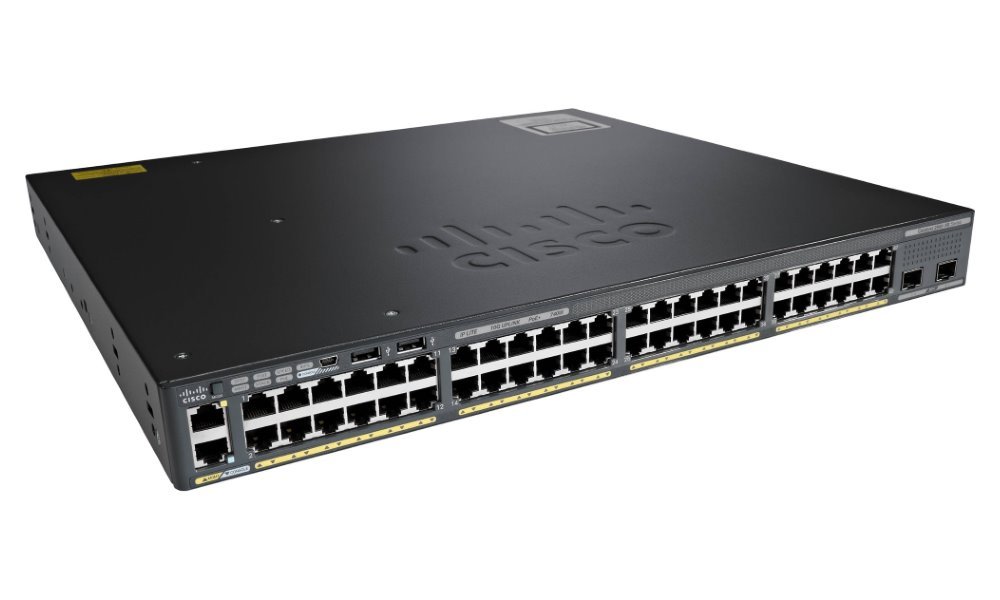 Cisco Switch Catalyst 2960-X 48 GigE PoE 370W, 2 x 10G SFP+ LAN Base