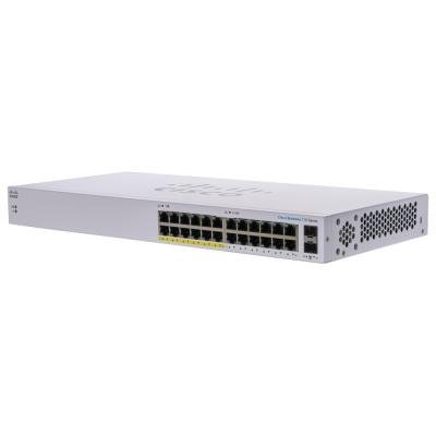 Cisco CBS110-24PP-EU 24-port GE Unmanaged Switch, 12x PoE, 2x 1G SFP Shared