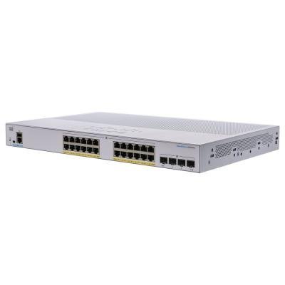 Cisco CBS250-24P-4G-EU 24-port GE Smart Switch, 24x GbE RJ-45, 4x 1G SFP, PoE+ 195W