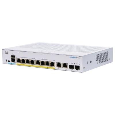 Cisco CBS250-8FP-E-2G-EU 8-port GE Smart Switch, 8x GbE RJ-45, 2x 1G Combo, PoE+ 120W, Ext PS