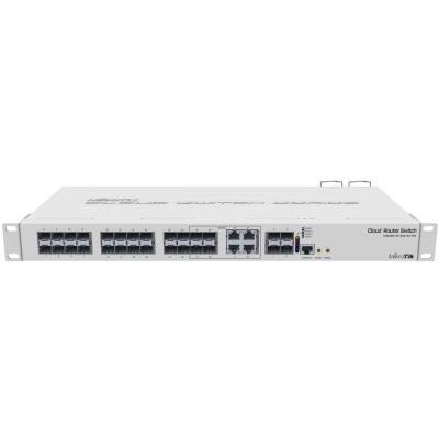 Cloud Router Switch CRS328, 20x SFP, 4x SFP+, 4x ETH/SFP (combo), Dual PSU, SwOS, ROS