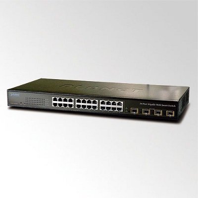 PLANET GSW-2404SF Switch 24x 10/100/1000 , 4x Combo Web Smart