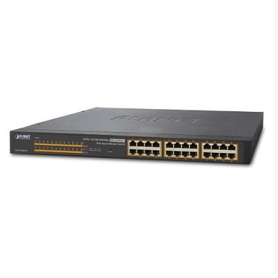 PLANET GSW-2400HPS PoE+ Switch 24x 10/100/1000, 24x PoE 30W 802.3at 330W Web Smart