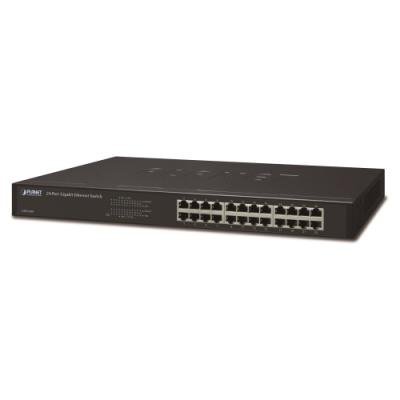 PLANET GSW-2401 Switch 24x 10/100/1000, kov, rackmount, fanless