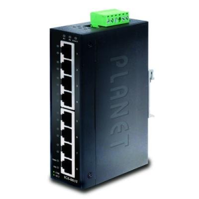 Planet IGS-801T Průmyslový Switch 8x1Gb RJ45, -40 +75°C, IP30, EFT+ESD, 12-48VDC, fanless